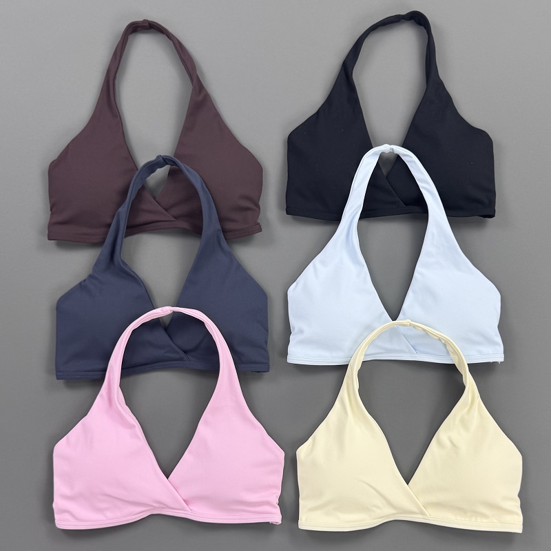 Aquatic Sports Bra - Gym Top Women Halter Neck Sports