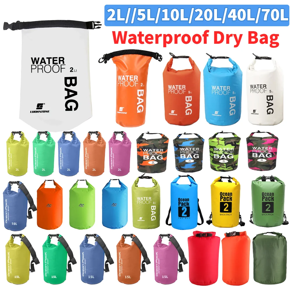 2L/5L/10L/20L/40L PVC Waterpro - đánh giá và giá Dry Bag Roll Top