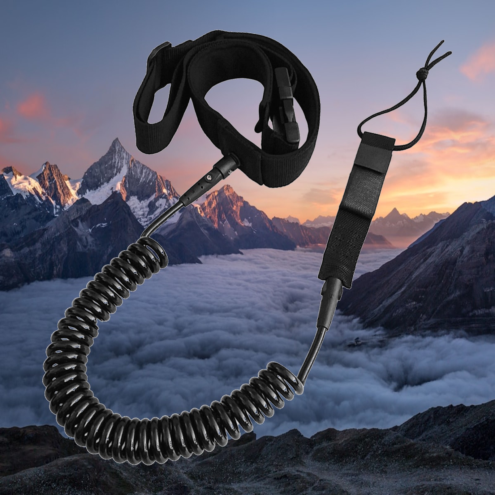 Coiled SUP Leash Durable TPU S - đánh giá và giá Stand Up Paddle Leash